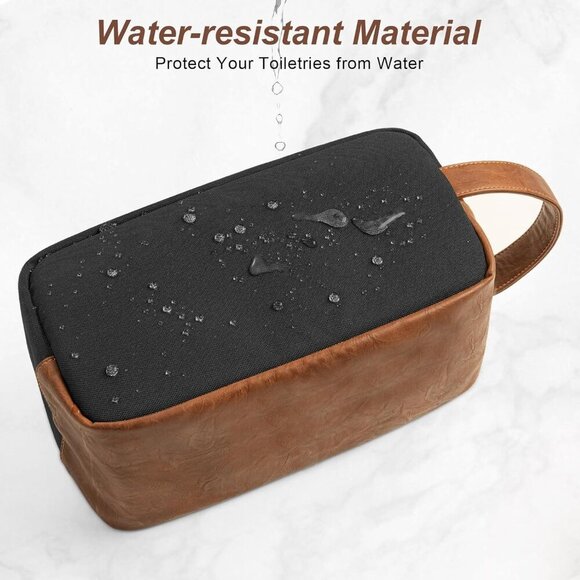 Travel Toiletry Bag for Men, Hanging Toiletry Organizer, Water Resistant Shaving - Picture 3 of 8